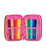 SJGANG JOYFUL PINS GIRL Federm&auml;ppchen mit Schulset fuchsiafluo - Etuis und Zubeh&ouml;r - 4