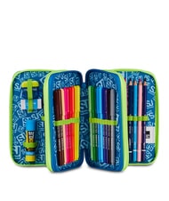 SJGANG SOFT POUCH BOY Federm&auml;ppchen mit Schulset Schwarz - Etuis und Zubeh&ouml;r - 2