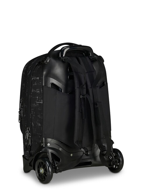 PLUG FANTASY Abnehmbarer Trolley-Rucksack schwarzer Doodle - Rucks&auml;cke mit Trolleyfunktion