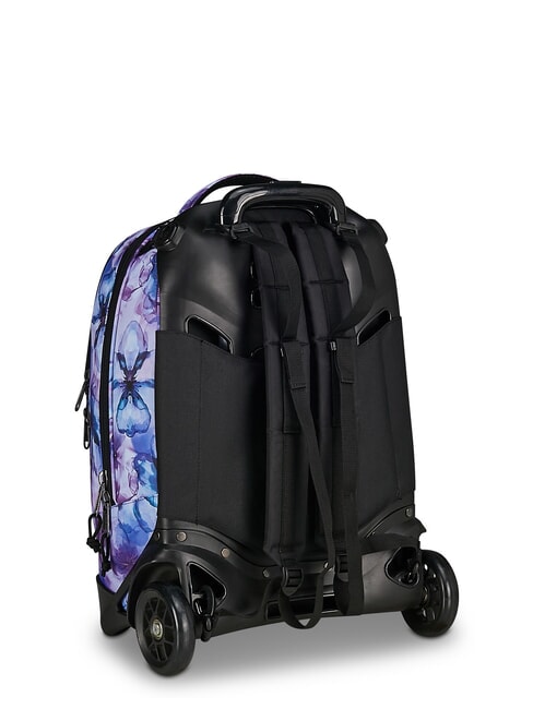 PLUG FANTASY Abnehmbarer Trolley-Rucksack Wasserfarbene Bl&uuml;ten - Rucks&auml;cke mit Trolleyfunktion