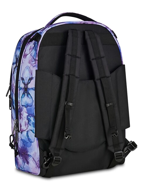 PLUG FANTASY Abnehmbarer Trolley-Rucksack Wasserfarbene Bl&uuml;ten - Rucks&auml;cke mit Trolleyfunktion