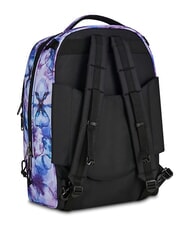 INVICTA PLUG FANTASY Abnehmbarer Trolley-Rucksack Wasserfarbene Bl&uuml;ten - Rucks&auml;cke mit Trolleyfunktion - 7