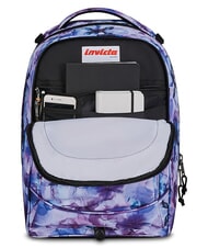 INVICTA PLUG FANTASY Abnehmbarer Trolley-Rucksack Wasserfarbene Bl&uuml;ten - Rucks&auml;cke mit Trolleyfunktion - 8
