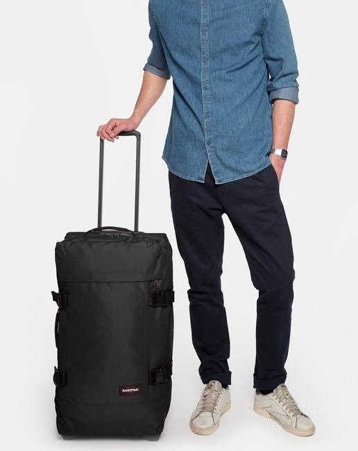 Trolley TRANVERZ M mit TSA, mittlere Gr&ouml;&szlig;e SCHWARZ - Halbharte Trolleys