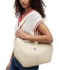 TOMMY HILFIGER TJW SLOUCHY Schultertasche mit Plakette - Damentaschen