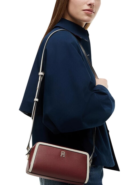 TH GRACE Mini-Schultertasche Samtbraun - Damentaschen