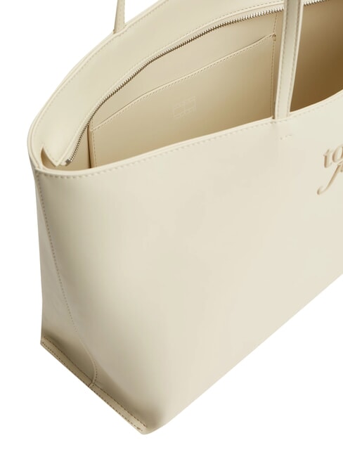 TJW MUST XL-Schultertasche mit gepr&auml;gtem Logo Hafennebel - Damentaschen