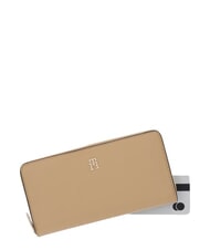 TOMMY HILFIGER TH ICON Das Zip Around Portemonnaie klassisches Khaki - Brieftaschen Damen - 3