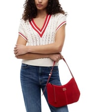 TOMMY HILFIGER TJW SLOUCHY Schultertasche aus Wildleder - Damentaschen