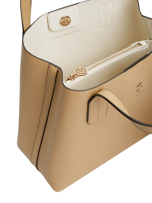 TH ICON Handtasche mit Schulterriemen klassisches Khaki - Damentaschen
