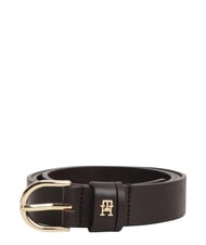 TOMMY HILFIGER ESSENTIAL EFFORTLESS Hergestellt in Italien Lederg&uuml;rtel brauner Fondant - G&uuml;rtel - 2