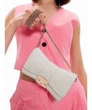 FURLA METROPOLIS Mini-Schultertasche aus Leder M&auml;usespeck - Damentaschen - 2