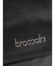BRACCIALINI SANDRA Schultertasche, Leder Schwarz - Damentaschen - 3