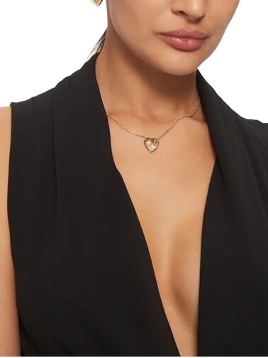 MON AMOUR Stahlkette gelbes Gold - Halsketten