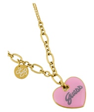 GUESS VINTAGE Stahlkette gelbgold/rosa - Halsketten - 3