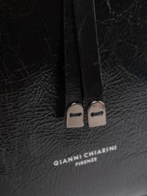 EGLE Schultertasche, Leder Schwarz - Damentaschen