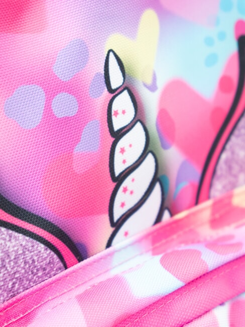 SJ EVER UNICORNSIDE GIRL Rucksack SCHWARZ GESTREIFTER WALD - Rucks&auml;cke f&uuml;r Schule &amp; Freizeit