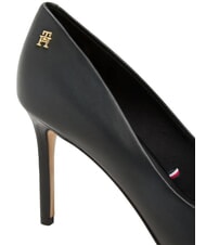 TOMMY HILFIGER TH  9cm hohe Lederpumps Schwarz - Damenschuhe - 5