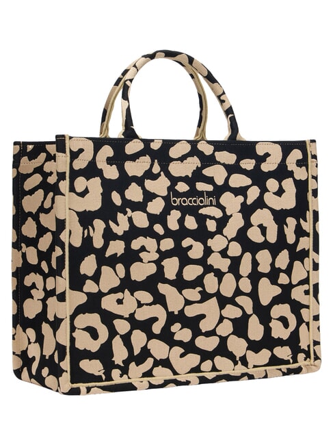 WINTER XL-Handtasche mit zwei Henkeln Leopard - Damentaschen