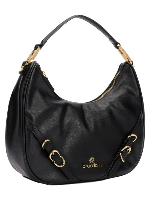 GISELLE M Schultertasche mit Schultergurt Schwarz - Damentaschen