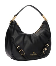 BRACCIALINI GISELLE M Schultertasche mit Schultergurt Schwarz - Damentaschen - 2
