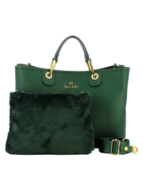 BETH L Handtasche mit Doppelgriff Gr&uuml;n - Damentaschen