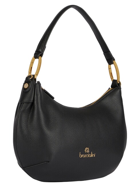 BETH M Schultertasche mit Schultergurt Schwarz - Damentaschen