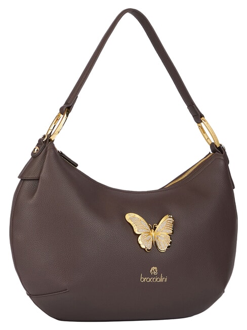 BETH JEWELS L Schultertasche mit Schultergurt braun - Damentaschen