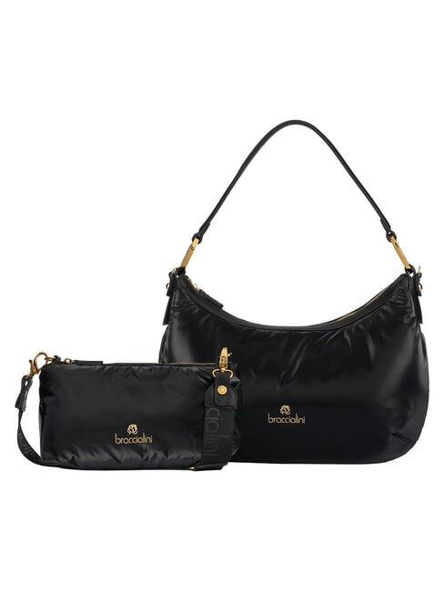 BETH PUFFY L Schultertasche mit Schultergurt Schwarz - Damentaschen
