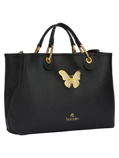 BETH JEWELS L Handtasche mit zwei Henkeln und Schulterriemen Schwarz - Damentaschen