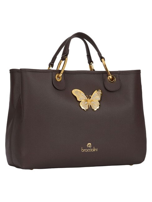 BETH JEWELS L Handtasche mit zwei Henkeln und Schulterriemen braun - Damentaschen