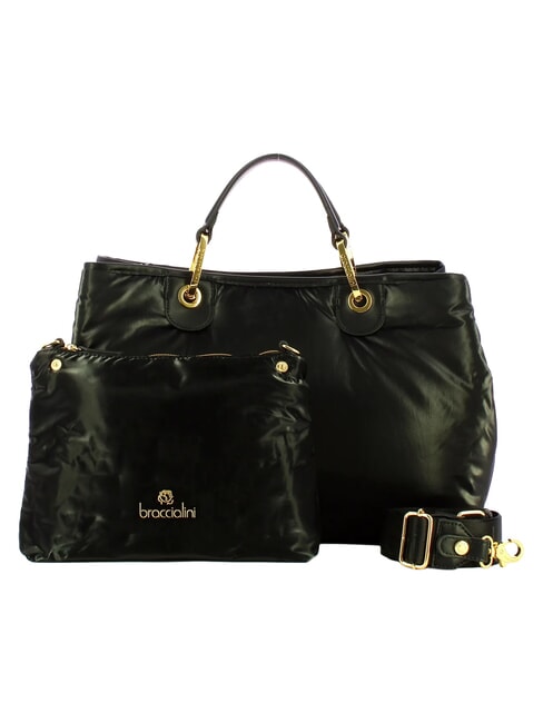 BETH PUFFY L Handtasche mit Schulterriemen Schwarz - Damentaschen