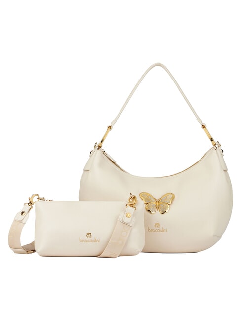 BETH JEWELS L Schultertasche mit Schultergurt Beige - Damentaschen