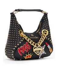 BRACCIALINI ROCK Mini-Schultertasche mit Schultergurt Schwarz - Damentaschen - 2