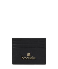 BRACCIALINI BASIC Flaches Kartenetui aus Leder - Brieftaschen Damen