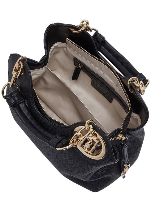 FAIZA Handtasche mit Schulterriemen schwarz/messinggold - Damentaschen