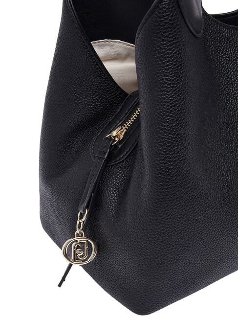 FAIZA Handtasche mit Schulterriemen schwarz/stahl - Damentaschen