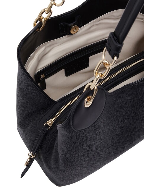 FAIZA Handtasche mit Schulterriemen schwarz/stahl - Damentaschen
