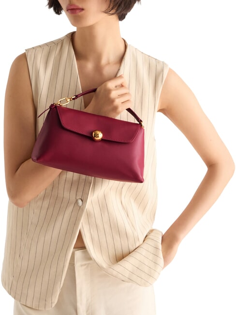 SFERA SOFT Lederhandtasche mit Schulterriemen Rhododendron - Damentaschen