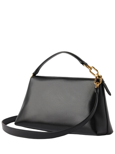SFERA SOFT Lederhandtasche mit Schulterriemen Schwarz - Damentaschen