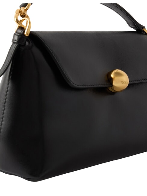 SFERA SOFT Lederhandtasche mit Schulterriemen Schwarz - Damentaschen