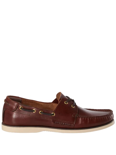 DECK LEATHER Ledermokassins Dunkelbraun - Herrenschuhe
