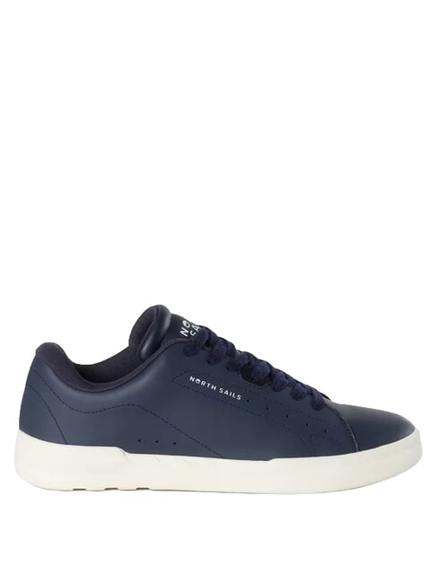 FENDER PLAIN Ledersneakers Marine - Herrenschuhe