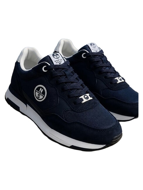 ROUTE Turnschuhe Marineblau-Wei&szlig; - Herrenschuhe