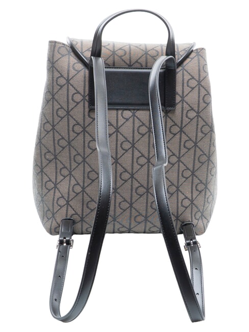 EMBLEM AOP Rucksack mit Innentasche Lotus Beige / Schwarz AOP - Damentaschen