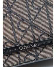 CALVIN KLEIN EMBLEM AOP Mini-Schultertasche Lotus Beige / Schwarz AOP - Damentaschen - 3