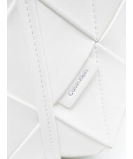 CALVIN KLEIN WOVEN Handtasche mit Schulterriemen Wei&szlig;es Steinkraut - Damentaschen - 3