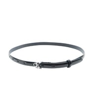 CALVIN KLEIN ROUND CK BUCKLE Lederg&uuml;rtel - G&uuml;rtel