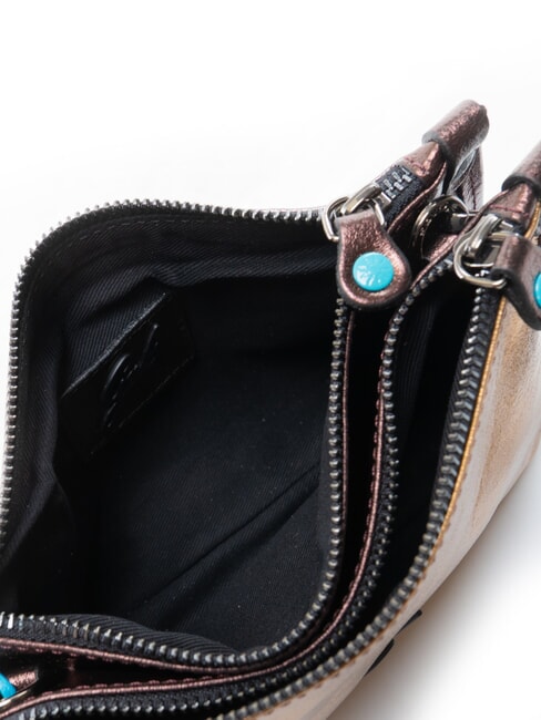 BELLA Mini-Schultertasche aus Leder W&uuml;stenkompass. - Damentaschen
