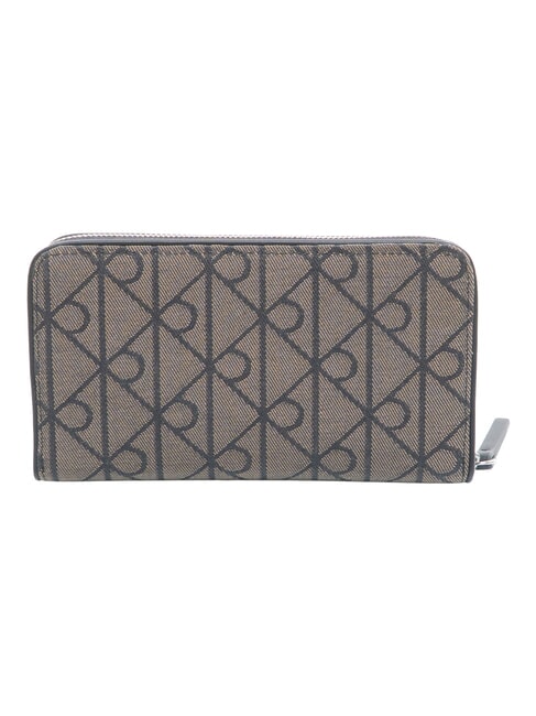 EMBLEM AOP Gro&szlig;e Geldb&ouml;rse mit Rei&szlig;verschluss Lotus Beige / Schwarz AOP - Brieftaschen Herren
